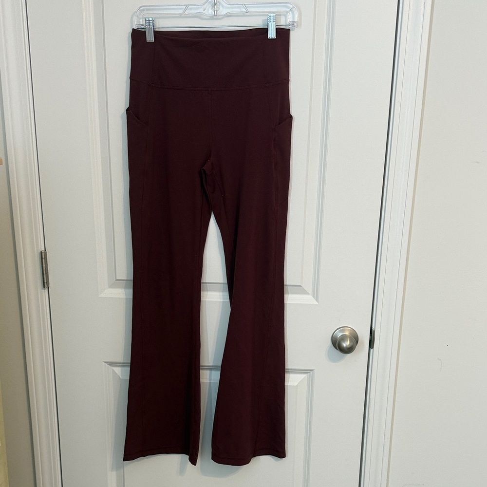 Fabletics Maroon Boot Cut Pants - image 1